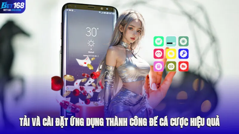 Tải và cài đặt ứng dụng thành công để cá cược hiệu quả cùng Bet168